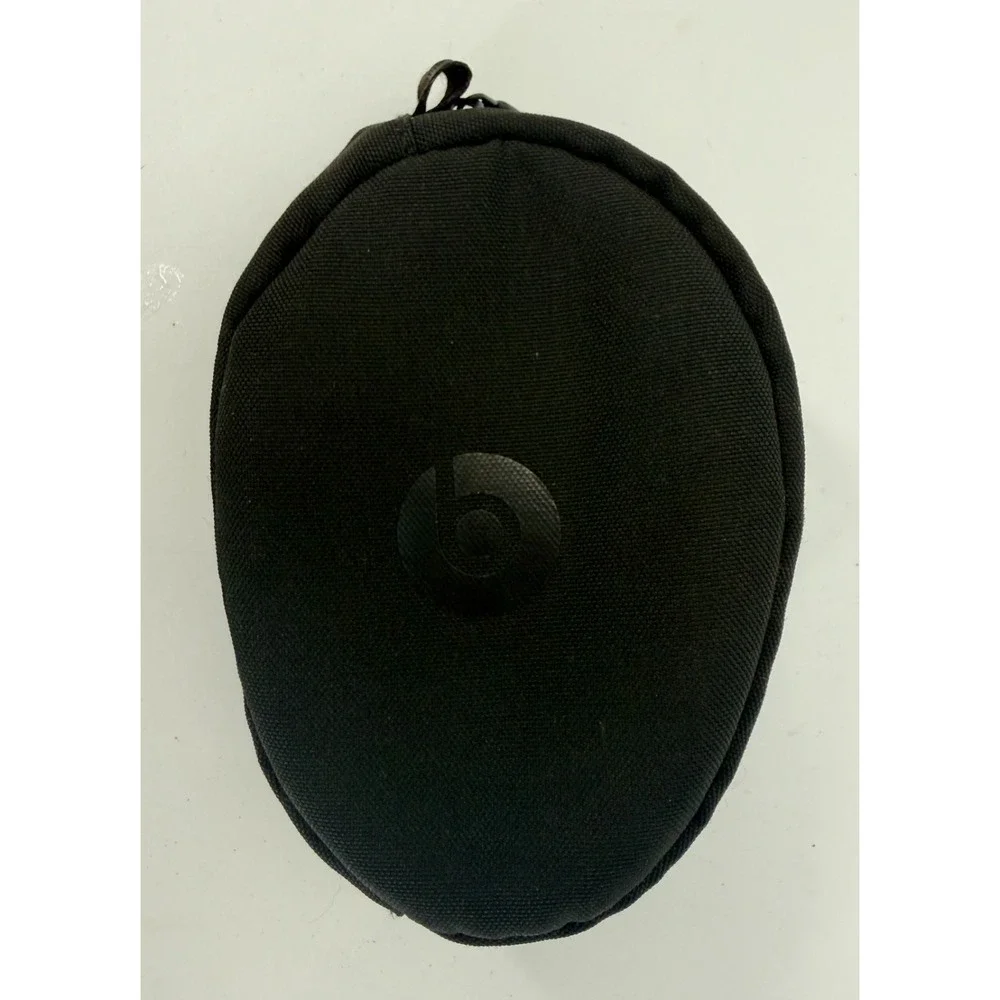 Beats‎ Headphones Carry Case Black Soft Shell Travel Zip Storage Pouch